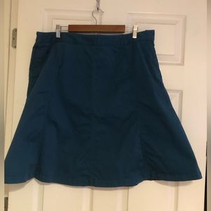 LL Bean classic a line skirt.